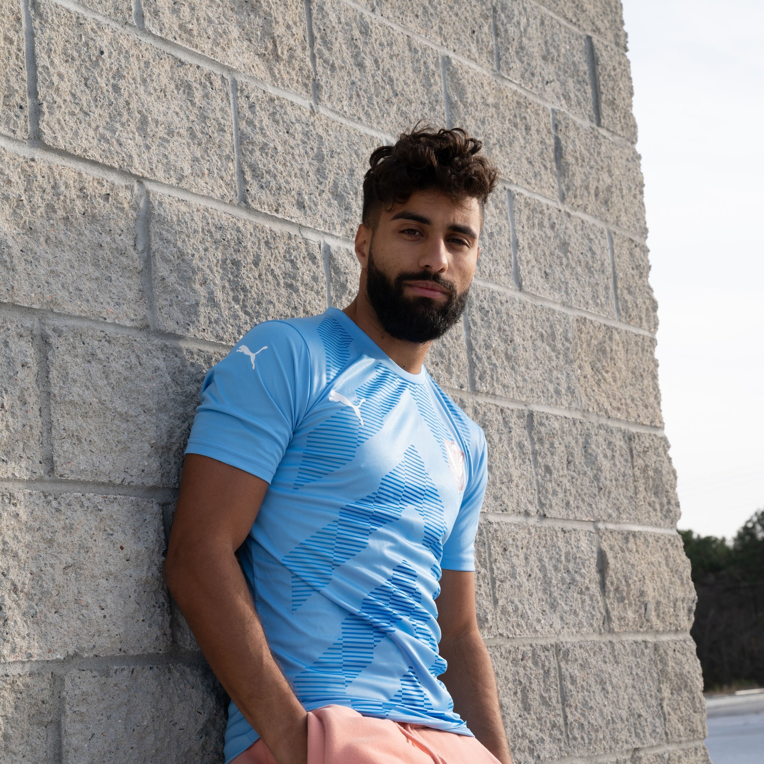 Training Jersey Puma Light Blue Short Sleeve l Team GLORY Jersey